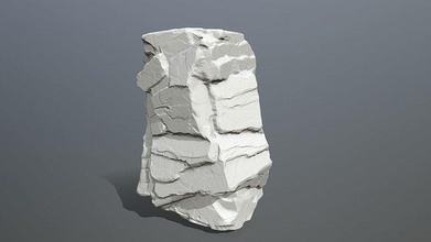 rocha impressão pedras pedra esculpir prototipagem imprimível estátua diário arte médio capa dura livro jogos brinquedos 3d print model - Mito3D