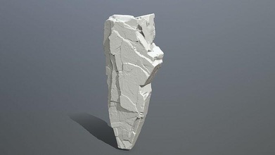 rock print stone printing rocks sculp journal prototyping printable statue art medium periodical diary material bookstore games toys game accessories 3d print model - Mito3D