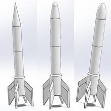 fusée missile loisir diy estes 3d print model - Mito3D