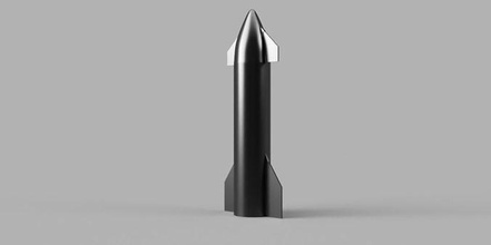 rocket case - starship spacecraft space launcher spacex launch hobby diy 3d print model - Mito3D