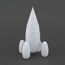 foguete de brinquedo jogos-brinquedos foguetes imprimir espaço viveiro jogos brinquedos 3d print model - Mito3D