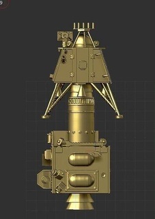 roket Vikram Lander Uzay öğle yemeği yiyen Satürn sahne roketdyne uzay gemisi ay YILDIZI nasa jet havacılık güç gemi servis aracı Evren uydu güçlü 3d vray Sanat heykeller 3d print model - Mito3D