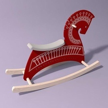 balancement chaise meubles cheval enfants fauteuil maison 3d print model - Mito3D