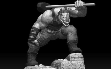 rocksteady tmnt be bop ninja juguetes figurilla estatua juego película dibujos animados cómic héroe superhéroe casco hulk rino juegos 3d print model - Mito3D