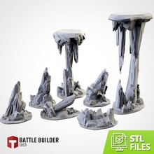 rocky terrain warhammer 40k tyranid necrons mad walking dead fallout zombie isolated marine orc elf elves fantasy rock stones mountains hills games toys game accessories 3d print model - Mito3D