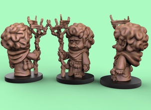 rodents moon kickstarter edition miniatures trolls fantasy characters boardgames creature druid warrior games toys board 3d print model - Mito3D