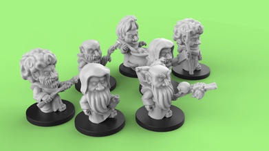 kemirgenler ay oyun-oyuncak troller karakter karakterler fantezi yaratık hayali oyunlar oyuncaklar oyuncak oyunları Yönetim Kurulu tahta 3d print model - Mito3D