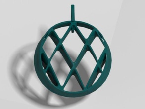 rodins enaegram pendant maths numbers vortex scientific fashion 3d print model - Mito3D