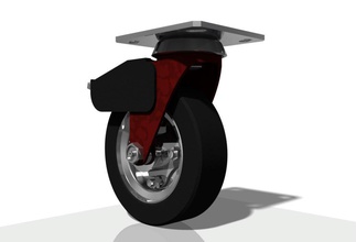 roulette rotatif roues roue roulettes rouleau pivot roulant science ingénierie 3d print model - Mito3D