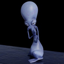 roger american dad - 6 poses comics show alien ovni character series printing stan vr ar games video tv xbox ps5 asset toys 3d print model - Mito3D