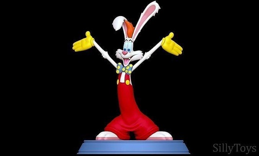 roger rabbit - framed roger rabbit roger rabbit bunny furry anthro male framed hare art sculptures  3d print model - Mito3D