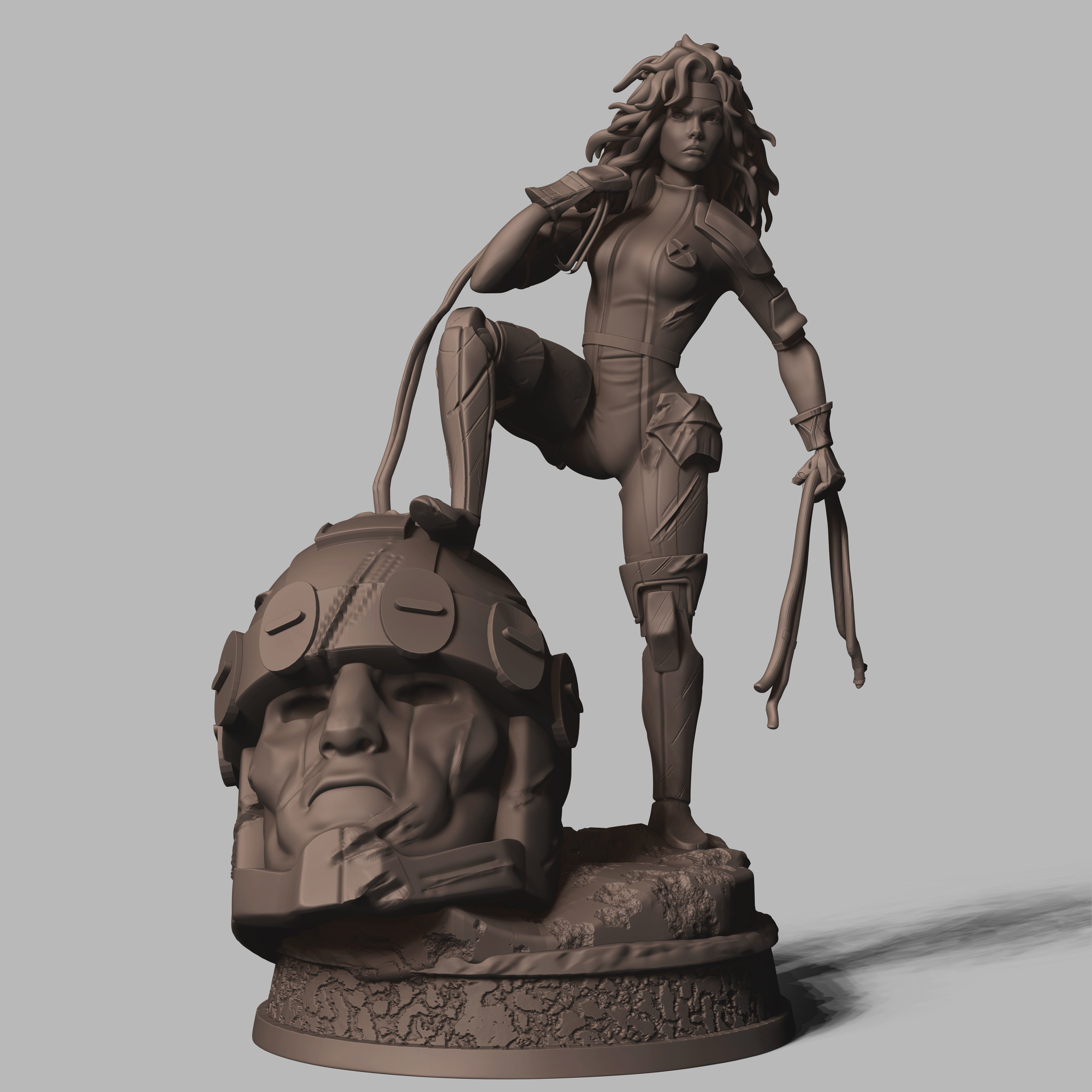 rogue x-men x men vampira marvel statue art woman figure sculpture sculptures 3D print model - Mito3D