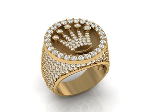 rolex men ring size 8 jewelry 3d cad print matrix rhino gold rings 3d print model - Mito3D