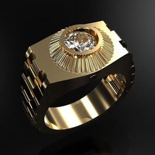 rolex ring diamonds men jewelry 3d cad print matrix rhino gold rings fashion beauty design silver mensring daimondring mens 3d print model - Mito3D