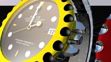 rolex orologio 3d modello rolexwatch 3dmodel sottomarino moda 3d print model - Mito3D