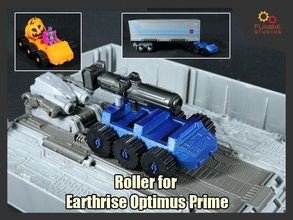 roller transformers earthrise optimus prime addon games toys 3d print model - Mito3D