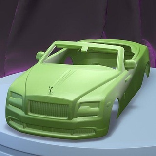 Rollen Royce 2020 druckbar Wagen Körper Slot scalextric tamiya rc miniz Steuerung 1 24 Crawler Ninco Kyosho scx Spiele Spielzeuge Spiel Zubehör 3d print model - Mito3D