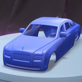 Rouleaux Royce fantôme imprimable voiture corps fente scalextric tamiya rc miniz contrôle 1 24 robot d'exploration ninco Kyosho scx Jeux jouets Jeu accessoires 3d print model - Mito3D