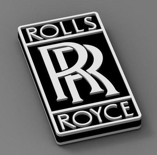 rotoli Royce logo Stampa logotipo arte sculture 3d print model - Mito3D