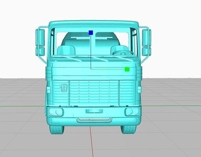 romano cemento camión vehículo retro coche vehiculo máquina pasatiempo bricolaje diy automotor 3d print model - Mito3D