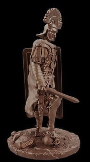 romano centurione arte guerriero scacchi corazzato storia decorazione figura scudo arma militare statua casco soldato armatura carattere legione spada legionario Giochi giocattoli tavola 3d print model - Mito3D