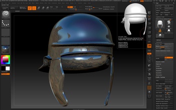 romano helmet 3d impressão modelo capacete armaduras cavaleiro proteção leme apaixonado roma coloseum arte esculturas 3d print model - Mito3D