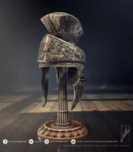 roman helmet v01 3d fantasy 3dprintable premium art sculptures knight statue emperor colosseum deco medieval statuette xperium print corinthian printable armor 3d print model - Mito3D