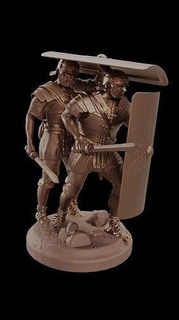 roman legioners warrior chess art figure board games toys decoration piece history armour 3d print model - Mito3D
