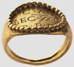 ufficiale romano, anello di replica gioielli roma antichi legione anelli 3d print model - Mito3D