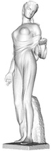 roman statue nimes in france sculture sculpture rome ancient 3d pictures arts art sculptures 3d print model - Mito3D