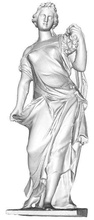 roman staue jardin de la fontaine nimes in france statue sculpture romain art sculptures reconstruction phtogrammetrie rome 3d print model - Mito3D