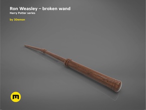 ron weasley broken wand - harry potter films games-toys hermione dumbledore hogwarts magic magician witch witchcraft wizard wizardy games other ronald toys 3d print model - Mito3D