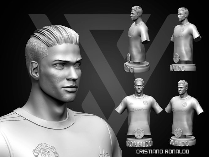 ronaldo 3d yazdırılabilir spor heykel futbol cristiano keçi dekor dekorasyon sanat eseri şık minyatürler rakamlar cr7 heykelcik karakter adam insan manchester birleşik ilk lig şampiyonlar heykeller 3D print model - Mito3D