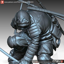 son ronin kaplumbağa tmnt ninja mutant teenagemutantninjaturtles samuray canavar süper kahraman savaşçı mücadele karakter kaslar arnold dövüşçü heykeller oyunlar oyuncaklar yazı tahtası 3d print model - Mito3D