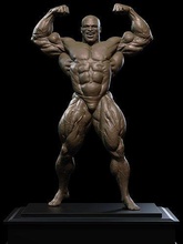 ronnie coleman tribute statue 3dprint printable printing molding 3d printer bodybuilder anatomy ronniecoleman mrolympia muscle zbrush art sculptures science 3d print model - Mito3D