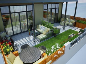 design do telhado a casa interior 3dmax o autocad ao ar livre 3d print model - Mito3D