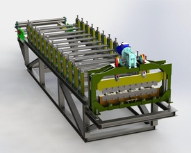 çatı paneli makine şekillendirme rulo bilim panel rollforming mühendislik 3d print model - Mito3D