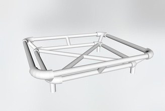 techo estante escala modelo rc coche rc barra 10scale pasatiempo bricolaje diy 3d print model - Mito3D