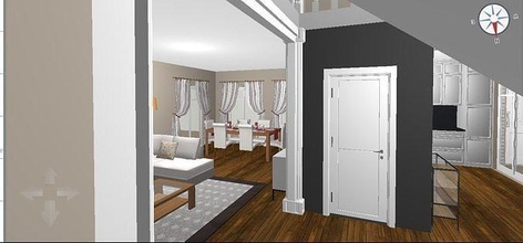 Zimmer Design Tür zeitgenössisch window Architektur Eintrag ausgeschnitten Mode 3d print model - Mito3D