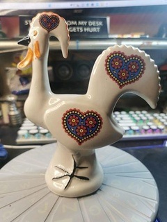 rooster artisanal animals bird luck art sculptures 3d print model - Mito3D