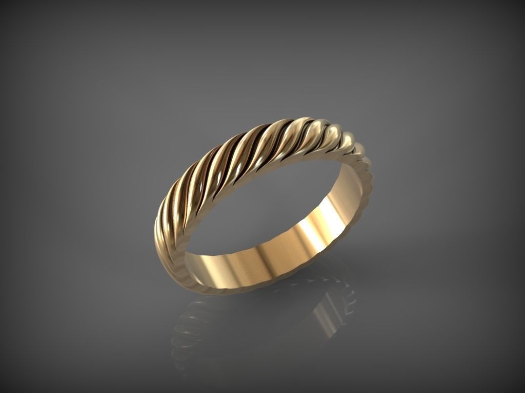 corda squillare gioiello fidanzamento nozze gioielleria capi abbigliamento oro platino amore san valentino giorno anelli 3D print model - Mito3D