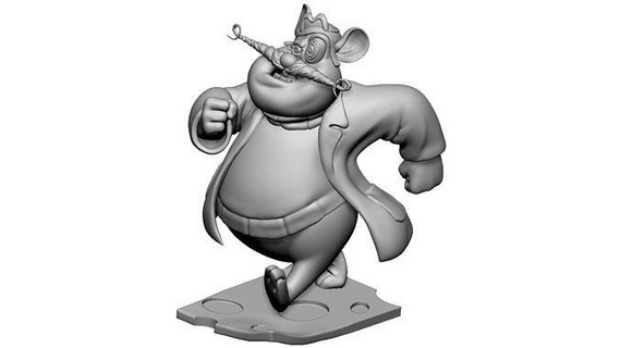 roquefort chip n dale rescue rangers stl 3d printable statue miniature scrooge mcduck mickey minnie pluto donald darkwing duck figurine goofy launchpad mcquack games toys 3d print model - Mito3D