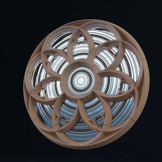 rosace circulaire art architecture conception cercle sculptures 3d print model - Mito3D