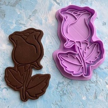 rose cookie cutter cookiecutter games toys house kitchen dining cookiestamp cake food cutting nickelodeon kids play decoration disney micky 3d print model - Mito3D