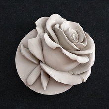 bijoux pendentif rose fleur mariage or imprimable sterling bague argent art sculptures mode beauté diamant médaillon 3d print model - Mito3D