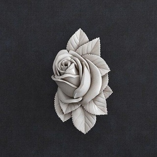 Rose fleur bijoux pendentif bague mariage diamant art sculptures 3d print model - Mito3D