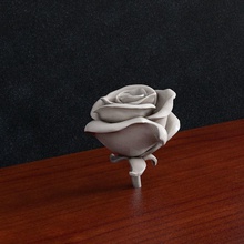 schmuck rose blume dekor farbe blumen kunst skulpturen anhänger gold ring 3d print model - Mito3D