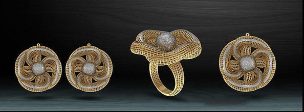 rose garden electro-fusion fashion ring gold prinable jewel jewelery jewellery engagement beauty art solitare ready apperal work turky turkish italy italian jewelry rings 3d print model - Mito3D