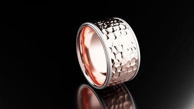 Rose Gold Ring Schmuck Diamant Juwel Engagement brillant Hochzeit Mode Schönheit 3d print model - Mito3D