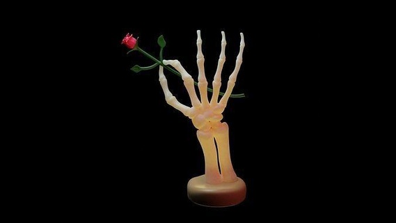 Rose main nature art biologie médicament fleur anatomie l'amour morte doigt horreur Halloween effrayant zombi monstre fantaisie fictif créature sculptures 3d print model - Mito3D